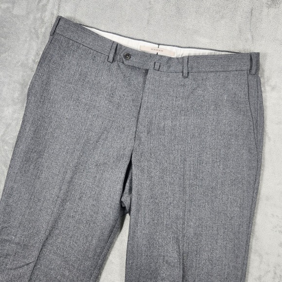 Ermenegildo Zegna Pants Mens 38 Gray Wool Dress Trousers Classic - Picture 2 of 13